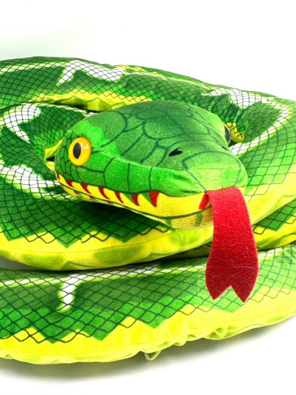 Melissa & Doug Jumbo Plush Boa Snake Green 14ft long Toy Stuffed Animal